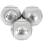 Boules de ptanque obut boules de ptanque obut soleil tendre 76 mm argent mtalis 710g