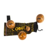 Boules de pétanque obut tripellette bois 65mm marron 90498 Boules de pétanque obut tripellette bois 65mm marron 90498