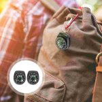 Boussole amovible pour montres, etanche, portable, camping, outils de survie #f