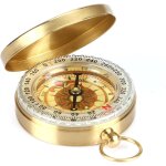 Boussole d'ext�rieur portable, boussole etanche en laiton, poche boussole pour voyage, randonn�, exploration, ...