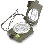 Boussole militaire, boussole militaire, sangle etanche et antichoc, etui de transport pour la navigation, ...