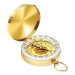 Boussole de poche en laiton doré pour camping et randonnée, boussole portable, navigation pour activités ... Boussole de poche en laiton doré pour camping et randonnée, boussole portable, navigation pour activités ...