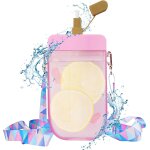 Bouteille d'eau glace avec sangle, bouteille d'eau crative pour crme glace, jolies bouteilles d'eau ...
