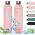 Bouteille d'eau gourde sport 1litre avec indication du temps, sans bpa pour sport, etanche & , camping, ... Bouteille d'eau gourde sport 1litre avec indication du temps, sans bpa pour sport, etanche & , camping, ...