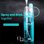 Bouteille d'eau en plastique portable pour le sport, cyclisme, vlo, brumisateur, voyage, bouteille de ...