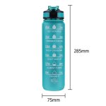 Bouteille d'eau portable de 1000ml, avec minuterie, anti - fuite, pour sport en plein air, fitness, randonne ...