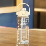 Bouteille d'eau de sport de 1500ml avec paille, portable, sans bpa, tasse de fitness, fournitures de ...