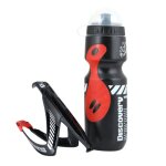 Bouteilles d'eau de sport de 650ml, avec support de cage, portable, pour camping en plein air, pique ...