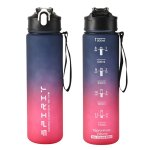 Bouteille d'eau de sport de grande capacit de 800ml, 1 pice, anti - fuite, tasse en plastique colore, ...