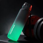 Bouteille d'eau de sport en plastique gourde tritan sans bpa, impermable et portable avec marqueur de ...