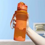 Bouteille d'eau de sport en plastique sans bpa, portable, etanche, verres, salle de sport en plein air, ...