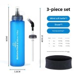 Bouteille d'eau sportive en tpu pour l'extérieur pliable pour la course a pied et le cyclisme portable ... Bouteille d'eau sportive en tpu pour l'extérieur pliable pour la course a pied et le cyclisme portable ...