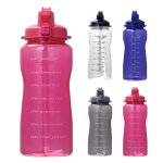 Bouteille d'eau en tritan de 2l, 64oz, sans bpa, pichet de sport portable, support mobile, pour randonne ...