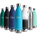 Bouteille isotherme 1l, gourde inox etanche, , gourde mtal sans bpa, bouteille d'eau acier inoxydable ...