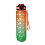Bouteille de sport 1l avec echelle de temps, bouteille de boisson de couleur dgrade, etanche, portable, ...