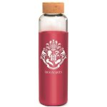 Bouteille - stor - harry potter : poudlard - en verre avec manchon silicone - rutilisable - 585 ml