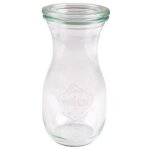Bouteille weck saftflasche avec couvercle, joint et 2 fermoirs 290 ml 6 pi�ces.