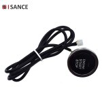  bouton de d�marrage et arr�t du moteur automobile, interrupteur sans cl�, fils, eclairage rouge (exactement ...
