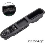 Bouton interrupteur commande lve - vitres pour peugeot 207 96548591xt