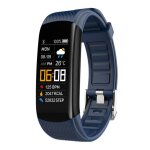 Bracelet d'activit / bracelet fitness / cardiofrquencemtre bleu fonc