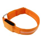 Bracelet avec eclairage led - orange