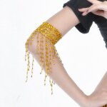 Bracelet a pendants pour danse du ventre accessoire de danse ventre perles epaisses courantes en or tailles ... Bracelet a pendants pour danse du ventre accessoire de danse ventre perles epaisses courantes en or tailles ...