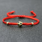 Bracelet porte bonheur en fil de corde rouge, breloque en boule d'or pour hommes et femmes, nâ¿uds tressés ... Bracelet porte bonheur en fil de corde rouge, breloque en boule d'or pour hommes et femmes, nâ¿uds tressés ...