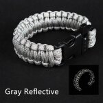 Bracelet de survie paracorde r�fl�chissant, 1 pi�ce, 3m, 9 coeurs, equipement de camping en plein air, ...