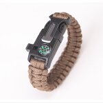 Bracelet de survie en paracorde d'urgence parachute sans silex grattoir extérieur sifflet boucle pour ... Bracelet de survie en paracorde d'urgence parachute sans silex grattoir extérieur sifflet boucle pour ...
