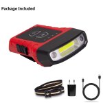 Branchement de l'ue - lampe frontale a led cob avec capteur de doigt, aliment�e par un chapeau, avec ...