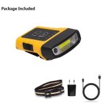 Branchement de l'ue - lampe frontale a led cob avec capteur de doigt, aliment�e par un chapeau, avec ...