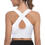 Brassiere sport femme soutien - gorge de sport femme sans couture avec dos ouvert et rembourrage, tops ...