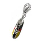 Breloque silberdream pendentif en argent vritable 925 chaussure de football multicolore fc707