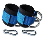 Bretelles de cheville d'halt�re de poids r�glables (1 paire), attache de manchette d'entra�nement pour ...