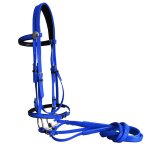 Bride de cheval en pvc avec rne, embout a bouche creuse en acier inoxydable (lt5005) - type size l #a ...