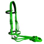 Bride de cheval en pvc avec rne, embout a bouche creuse en acier inoxydable (lt5005) - type size l #b ...