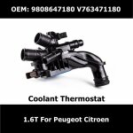 Bride de tuyau d'eau de thermostat de syst�me de refroidissement, 9808647180 t, pour peugeot 1. 6 208 ...