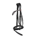 Bridon equitation kieffer priya browband with pink ultrashine crystals + pearls