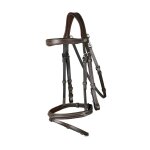 Bridon equitation muserolle combin�e avec mousqueton dy'on