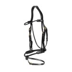 Bridon equitation muserolle combin�e tress� rond dy'on