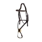 Bridon equitation muserolle crois�e tr�ss�e dy'on