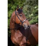 Bridon riding world  muserolle fran�aise  - couleur : noir, taille : pur - sang, equitation