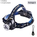 Brightest - v6 - lampe frontale etanche cree led ultra lumineuse / l2 avec 4 modes d'�clairage zoomables, ...
