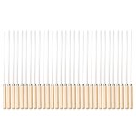 Brochettes de barbecue avec manche en bois, 30 pices / ensemble, manche en acier inoxydable, bton de ...