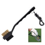 Brosse de club de golf de 18cm, brosse de nettoyage a rainure de golf a 2 faces, putter de golf, kit ...