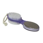 Brosse pdicure 4 en 1 soin des pieds: pierre ponce. brosse et limes