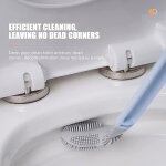 Brosse wc en silicone en forme de golf avec poils flexibles pour un nettoyage en profondeur, fixation ... Brosse wc en silicone en forme de golf avec poils flexibles pour un nettoyage en profondeur, fixation ...