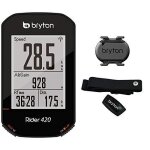 Bryton compteur 420t rider avec cadence et ceinture cardio mixte, noir, 83. 9x49. 9x16. 9