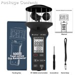 Btmeter anmomtre bleu vitesse du vent volume d'air mesure de la temprature rtro - eclairage anmomtre ...