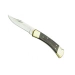 B�ck 7110 couteau hunter 110 , lame acier 420 a cran, manche 12, 5 cm eb�ne